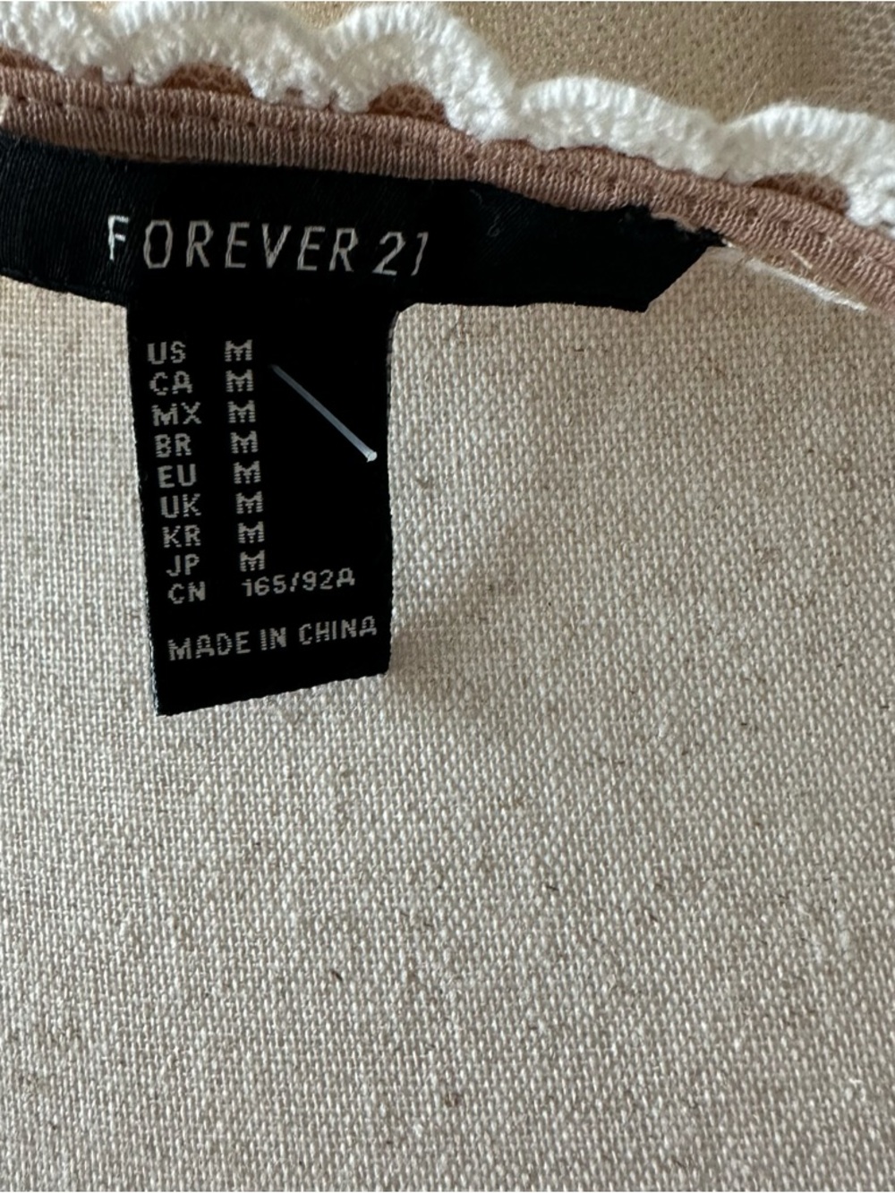 Forever 21 Beige and White Mesh Kimono Duster with Floral Embroidered - Picture 8 of 9
